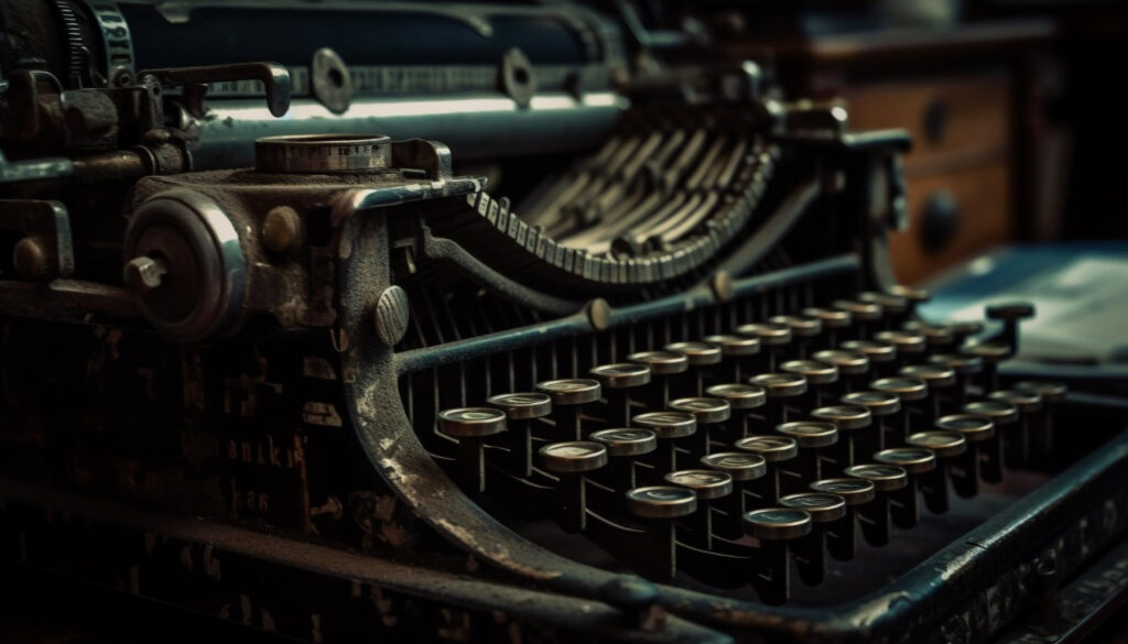 an image of an antique typewriter
