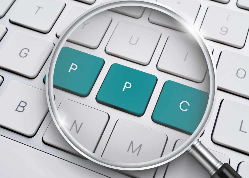 PPC pay per click, online branding and digital marketing screen. ppc management toronto.
