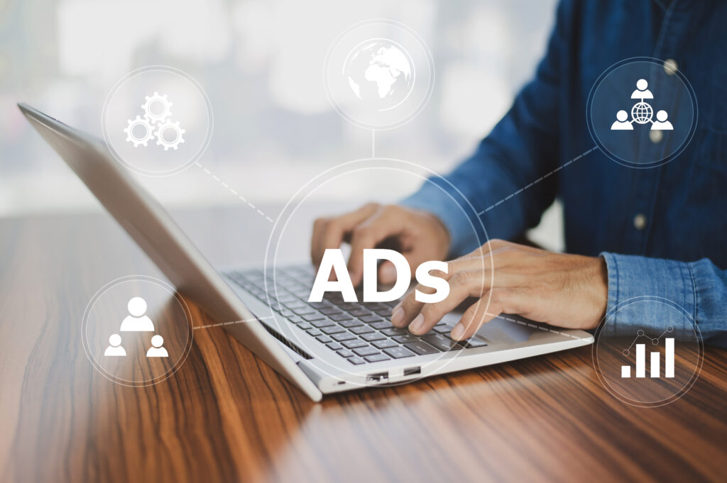 Google Ads MCC Programmatic Advertising concept digital marketing concept online advertisement ad website social media