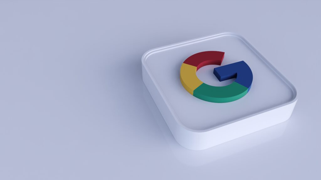 Google logo icon. Exclude a word from Google search.