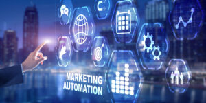 Marketing Automation Business Technology Internet Networking concept.